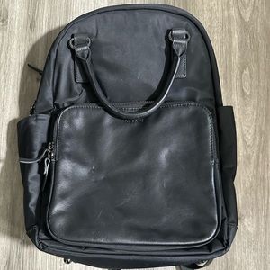Lo & Sons Rowledge Backpack - Black and gunmetal
